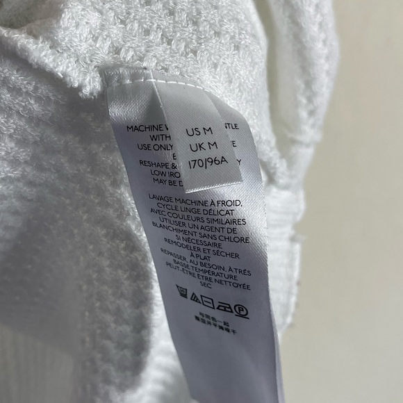 Free People Leo Henley Thermal Waffle Knit Top in White Size Medium - Picture 4 of 7